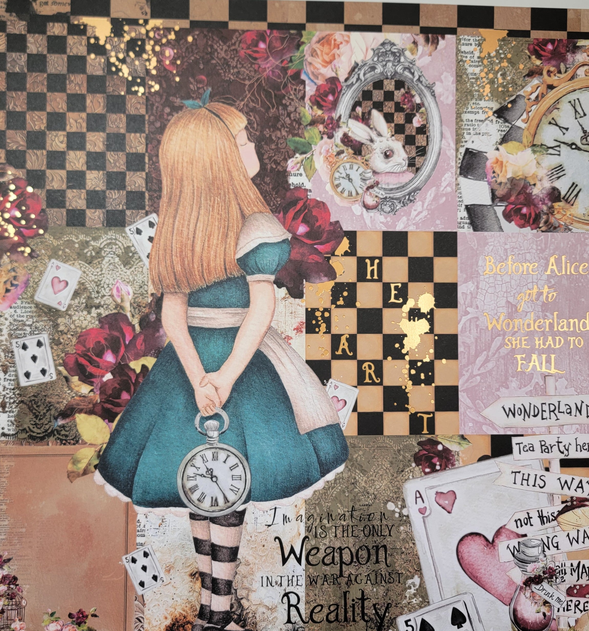 AB Studios In Wonderland Scrapbook Papers 12 x 12 8 pgs