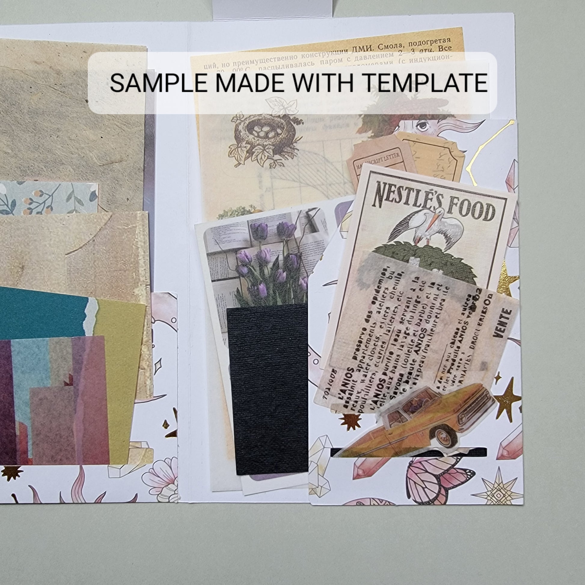 Ephemera Folio Template for Junk Journals, Small Junk Journal Folder I –  The Journal Babes