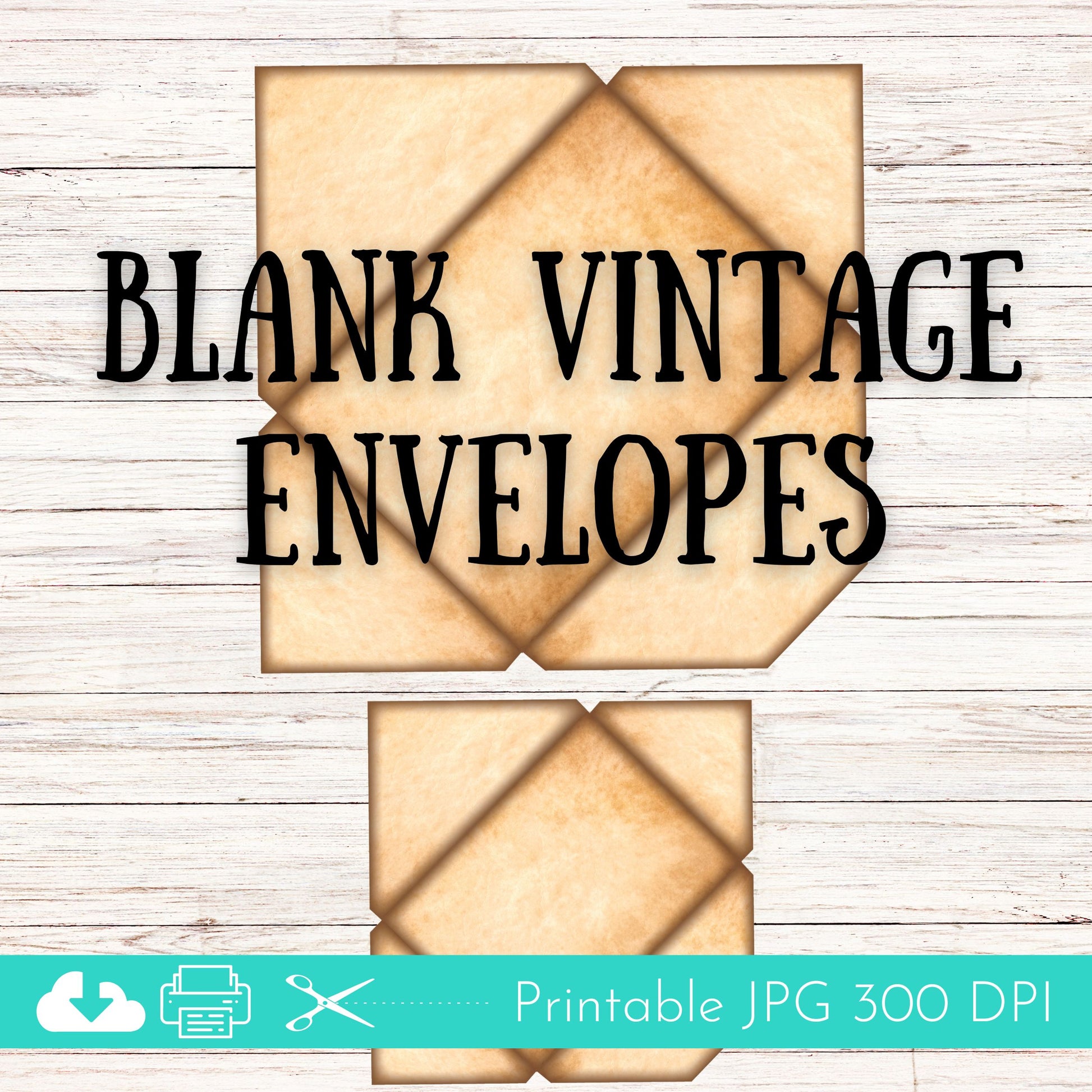 Vintage Envelopes, Blank Templates - Printable – The Journal Babes
